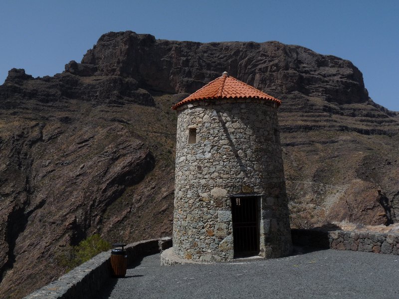 112.Gran Canaria-Vyhlídka ned přehradou Presa del Parralillo 